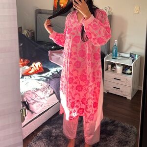 Pretty pink pakistani dress 3 piece